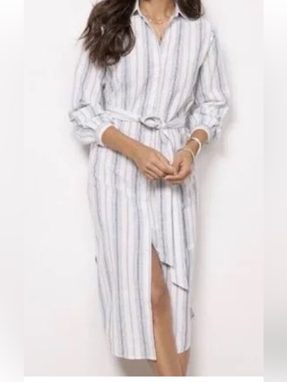 Cloth & Stone Striped Button Up Dress